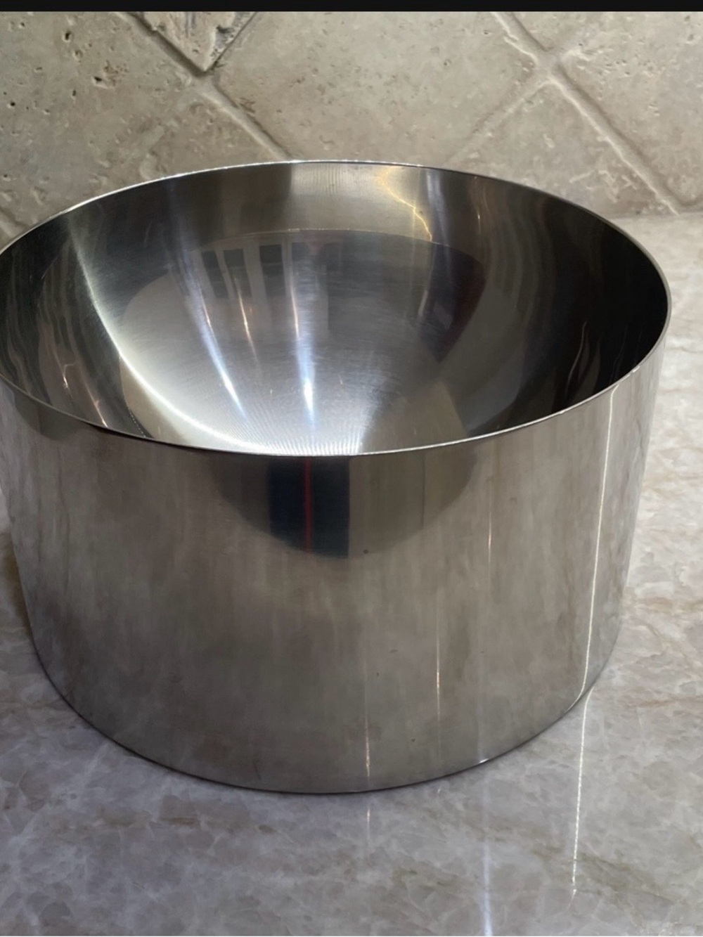 Mid-Century Modern Cylinda-Line Stainless Steel Salad Bowl by Arne Jacobsen for